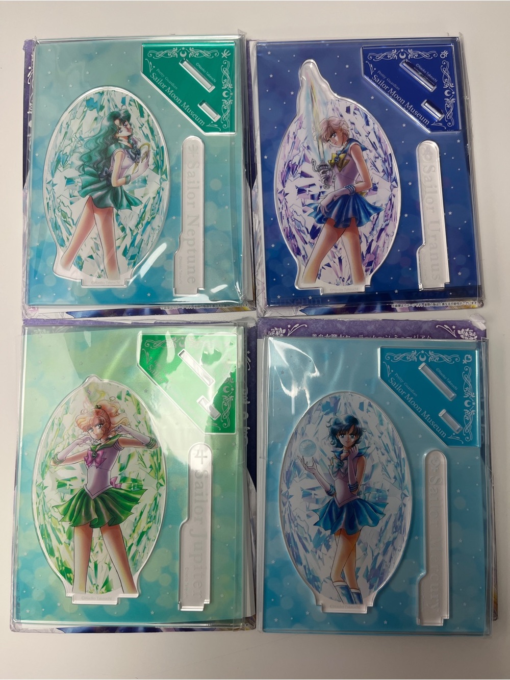Set of 4 Sailor Moon Acrylic Character Stands - BRAND NEW